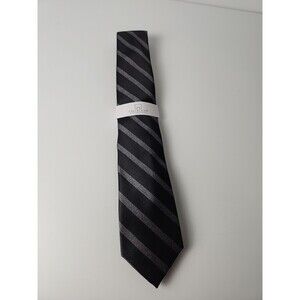 Michael Strahan Collection Men's Neck Tie Black Stripe - NEW MSRP $34